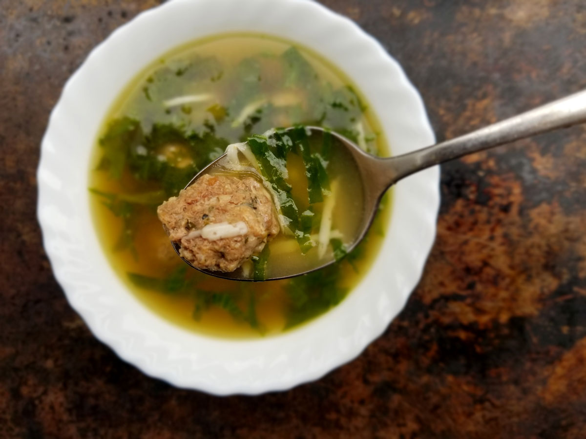 Escarole and Meatball Soup